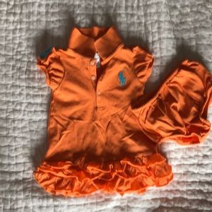 Ralph Lauren baby girl polo dress with bloomers